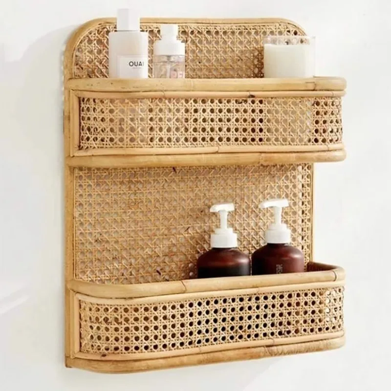 

Shower Kitchen Bathroom Pantry Storage Decorative Wall Mounted Shelf Storage