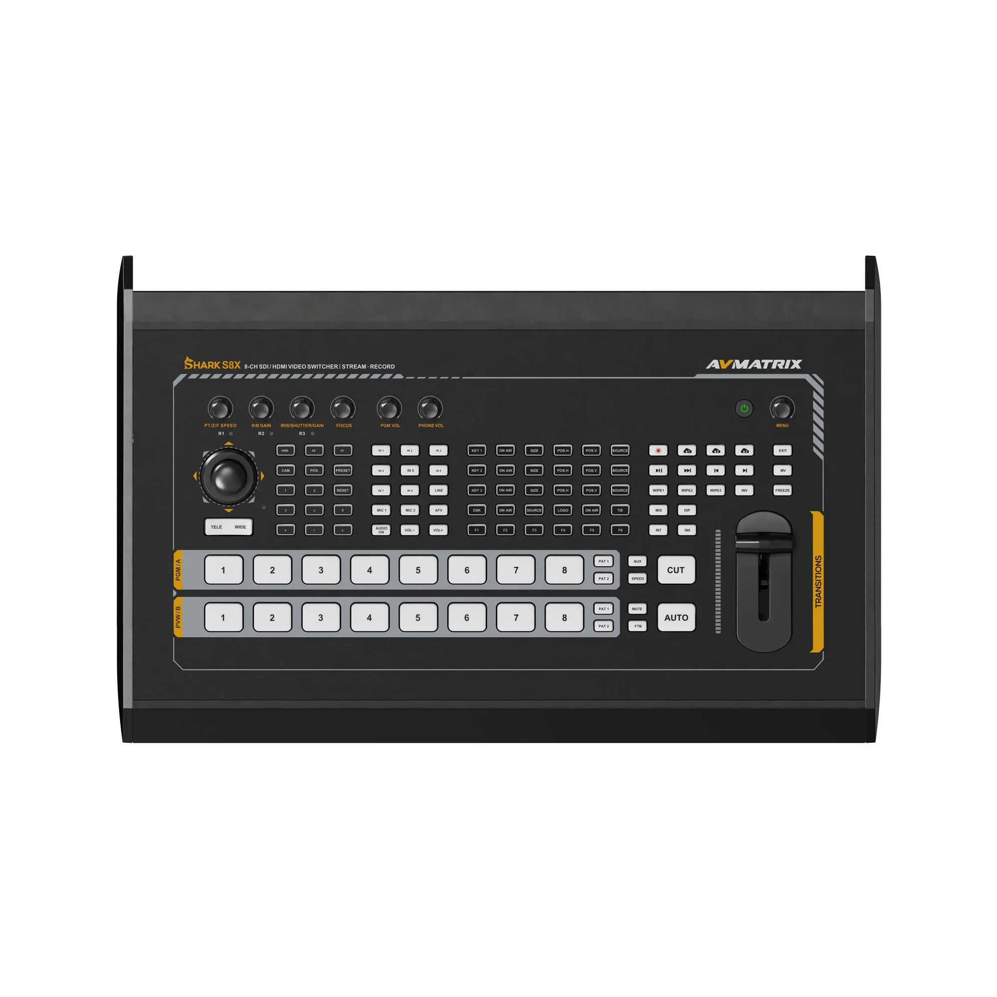 8 Channel Video Switcher with SDI Ports Professional XLR Audio 17.3