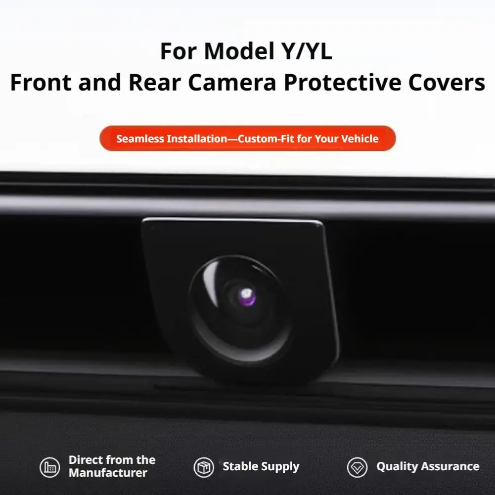 For Tesla Model Y/YL Front Rear Bumper Camera Lens Protector Guard Cover Anti-Scratch Stain Proof Accessories