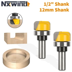 NXWIND 1PC 12MM 12.7MM Shank Round Nose Bit With Bearing Router Bit Woodworking Milling Cutter For Wood Bit Face Mill