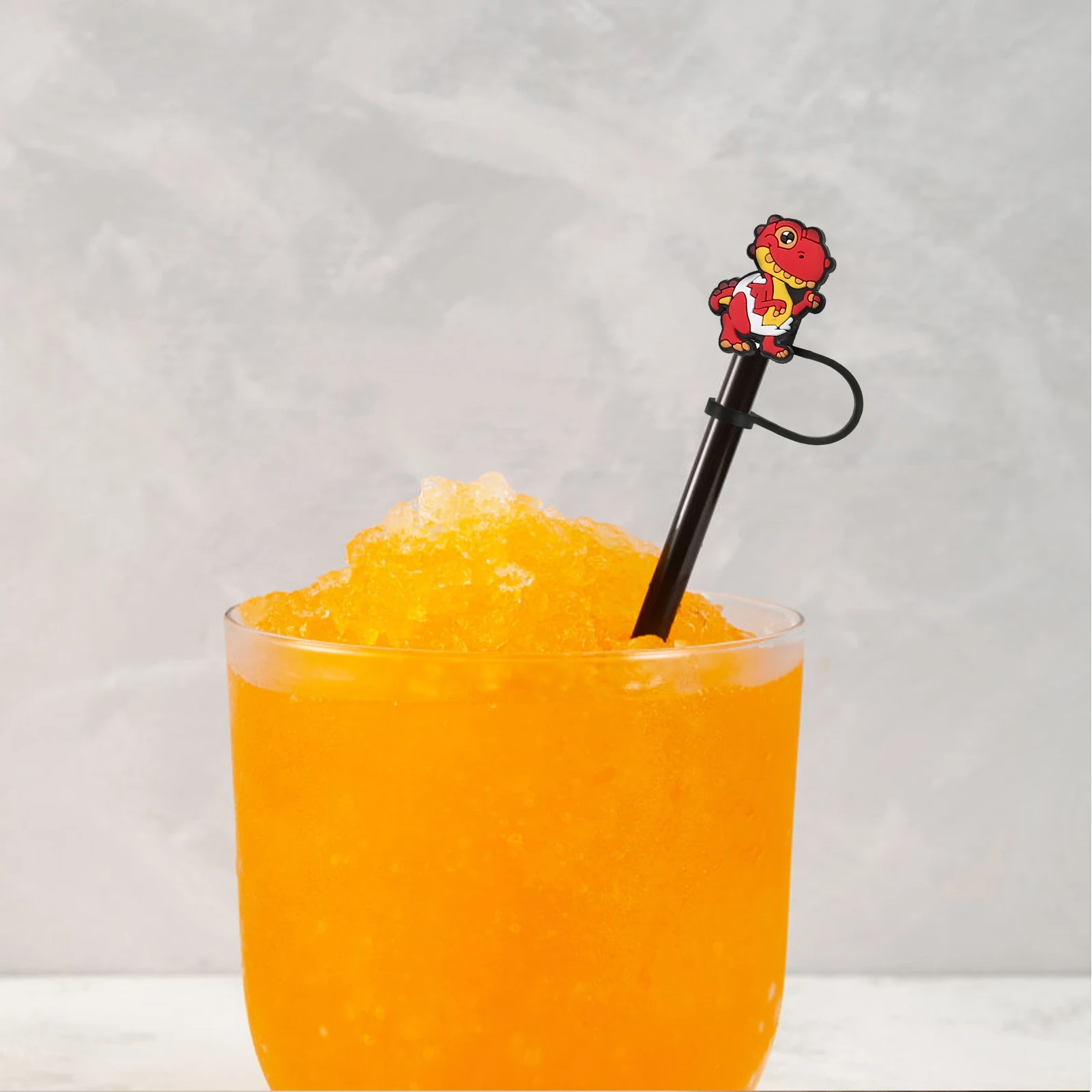 

8pcs Cover Caps Reusable Silicone Dust Plug Tumbler Straw Topper Travel Drinking Accessories Kitchen Bar Items Straw Charms