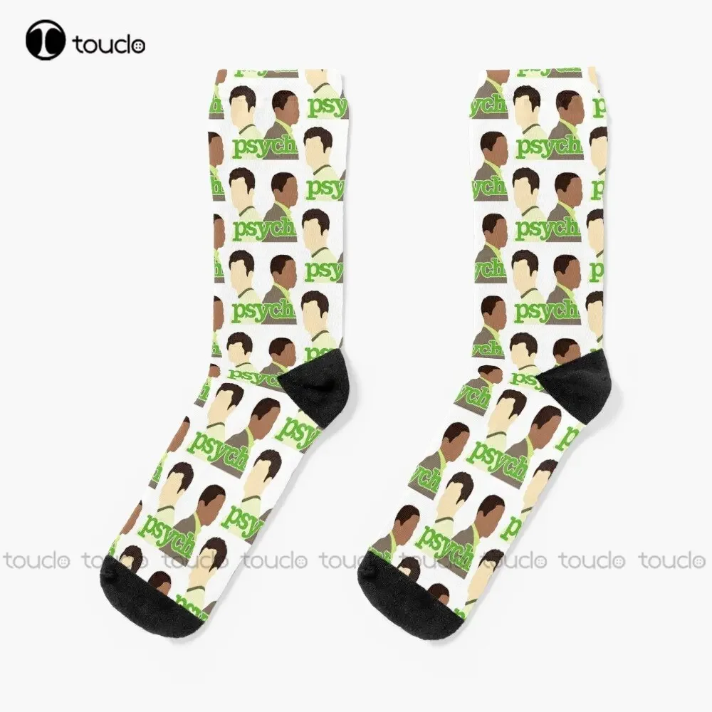 

Psych Logo With Shawn And Gus socks