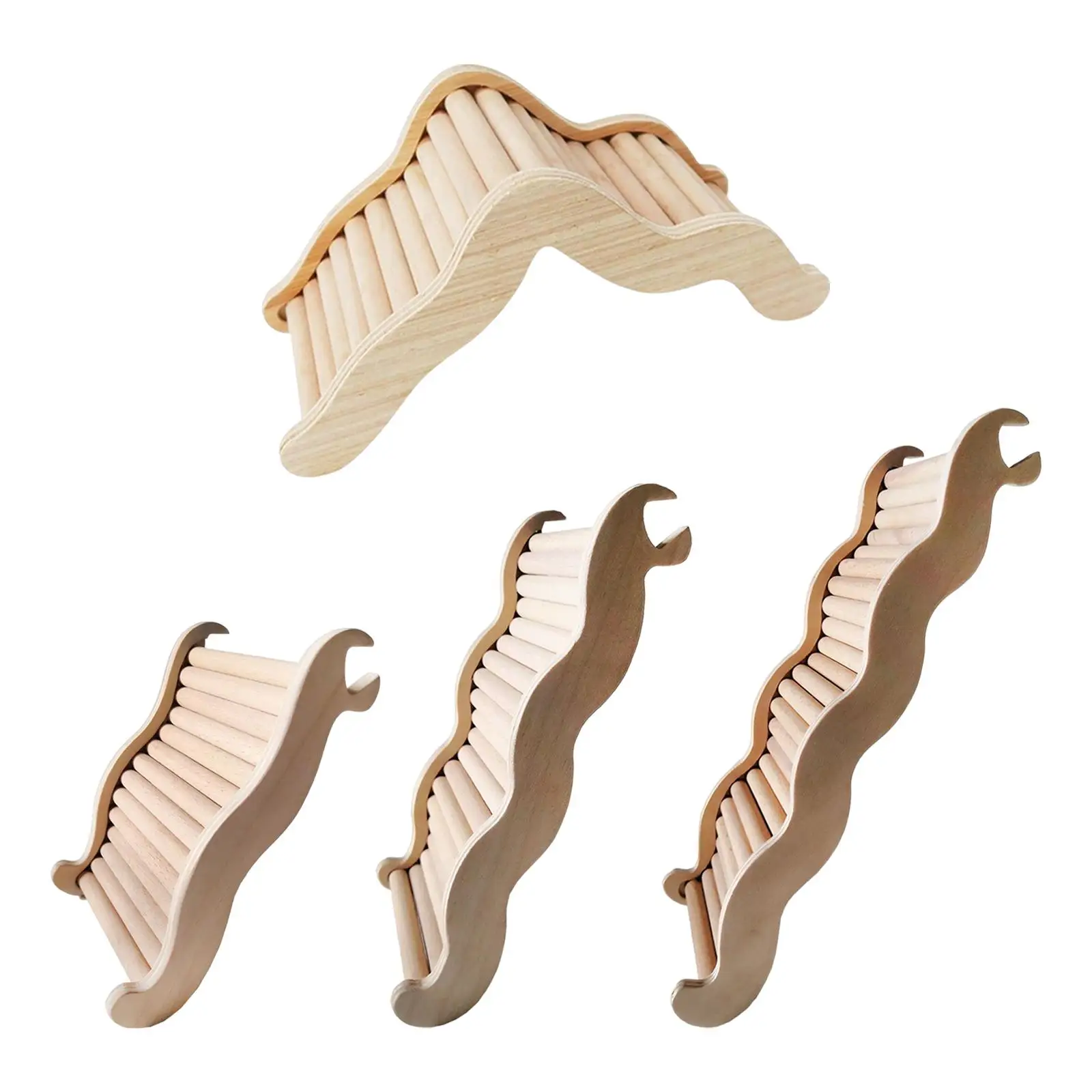 Escaliers de hamster en bois, jouet d'exercice décoratif, plate-forme d'accessoires, cadeau