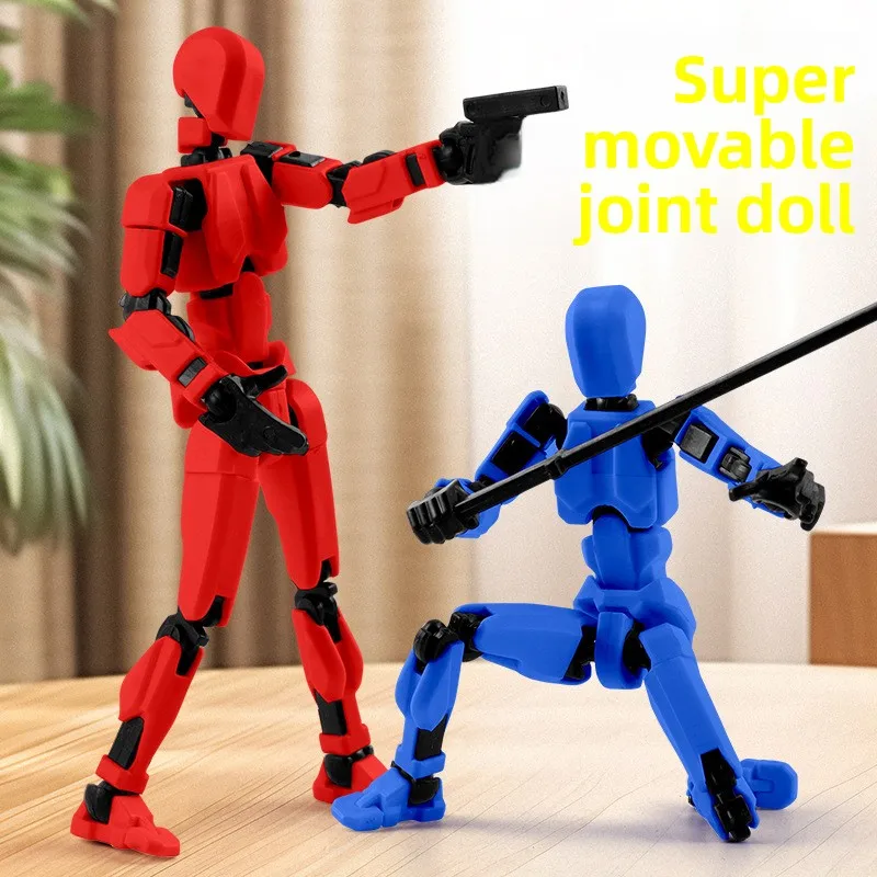 New Joint Human 3D Printing Multi-joint Movable Boy Toy Lucky Dummy Doll Decompression Artifact
