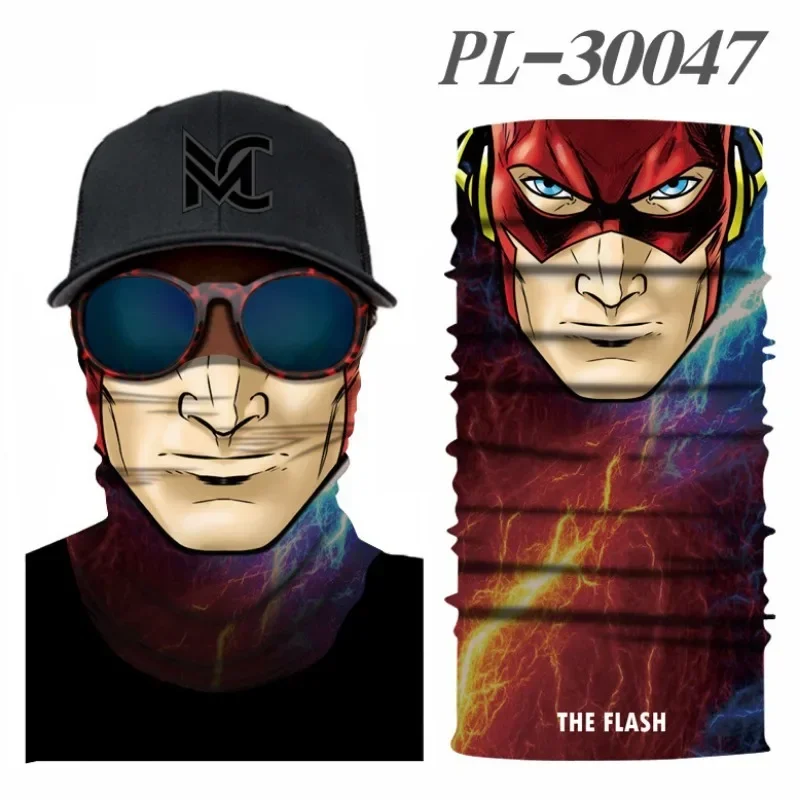 Marvel superhero around the mask cartoon digital printing seamless bandana sports quick-drying sunscreen scarf neck cover neck