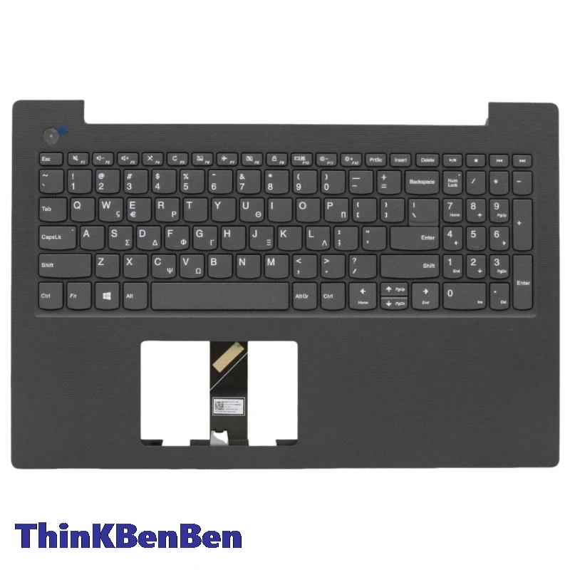 GR Greek Iron Gray Keyboard Upper Case Palmrest Shell Cover For Lenovo Ideapad V130 15 15IKB 15IGM 5CB0R28221