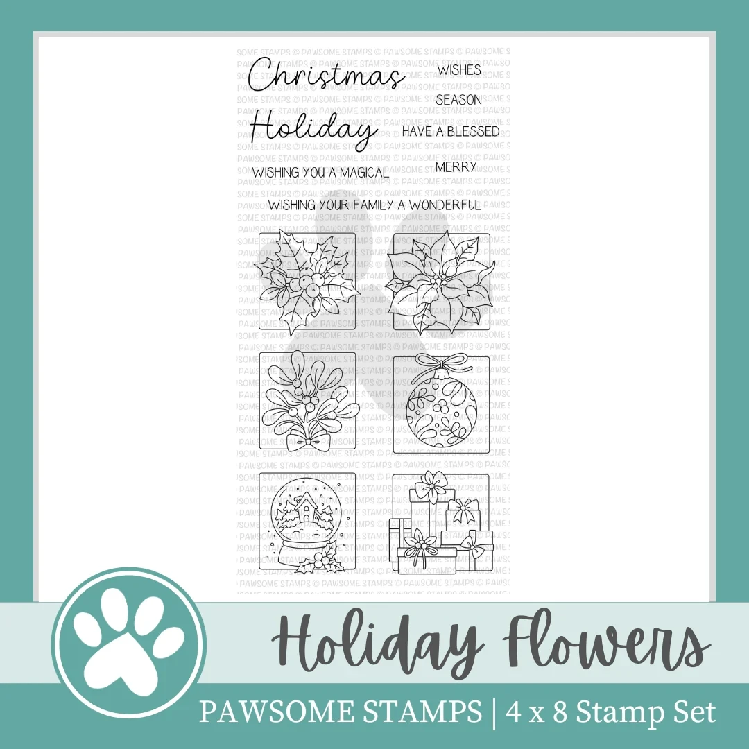 New 2023 Christmas Holiday Flowers Clear Stamps Set Scrapbooking for Paper Making Metal Cutting Dies Frames Card Craft