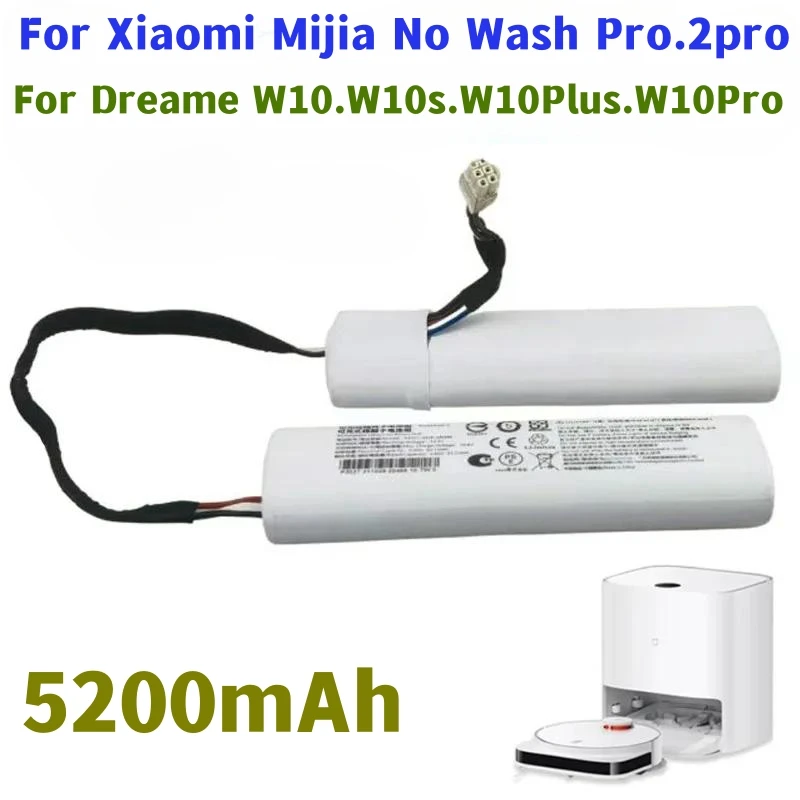 Nuova batteria originale da 5200mAh per Dreame W10 W10s W10Plus W10Pro spazzatrice adatta per batteria mijia No Wash Pro muslimah