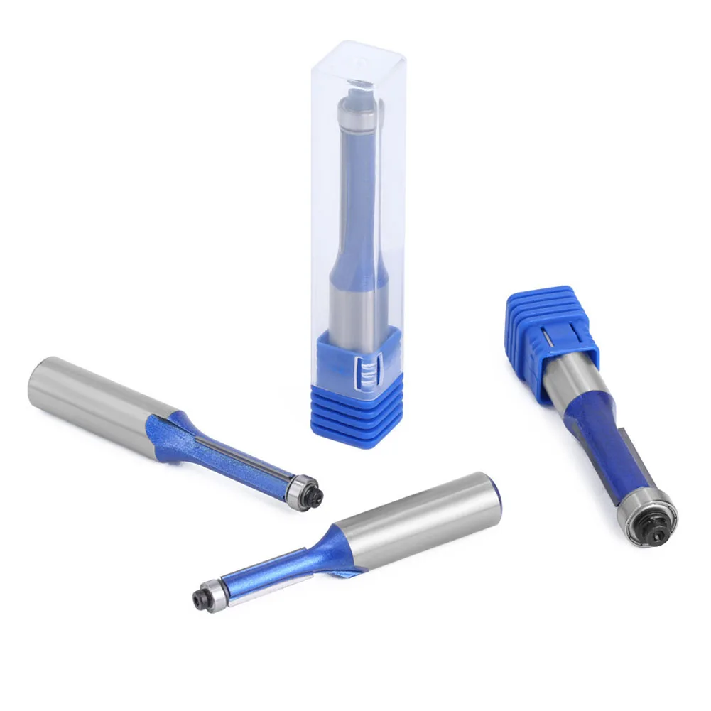 12mm 12.7mm Shank Flush Trim Router Bit With Bearing For Woodworking Milling Laminate Plastic Composite Trimming Tool