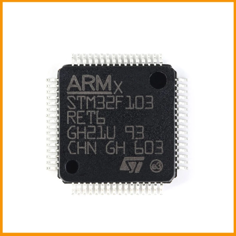 5Pcs/Lot New Original  STM32F103RET6  STM32F103  Microcontroller IC 32-Bit Single-Core 72MHz 512KB (512K x 8) FLASH LQFP-64