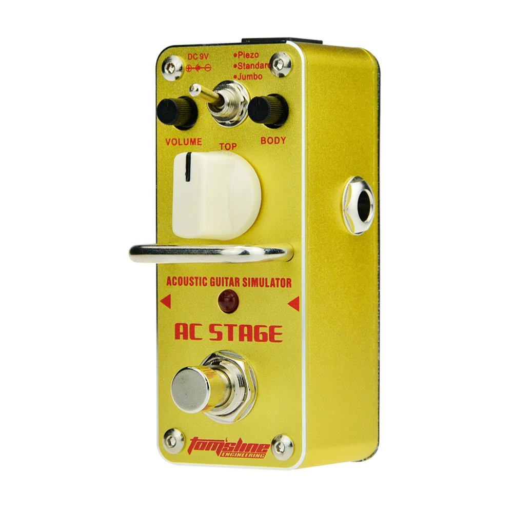 AROMA AAS-3 Guitar Pedal AC Stage Folk Guitar Single Block Analog Effect True Bypass 3 Modes Available Guitar Parts Accessories