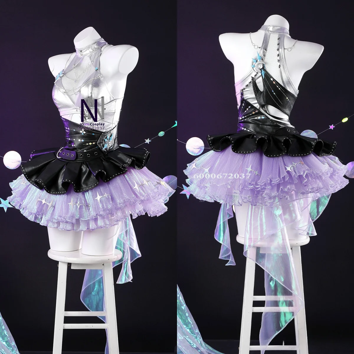 

Hot Game NARAKA: BLADEPOINT Cosplay Costume Women Anime Lannie Role Playing Purple Dress Adult Halloween Comic Con Party Outfit