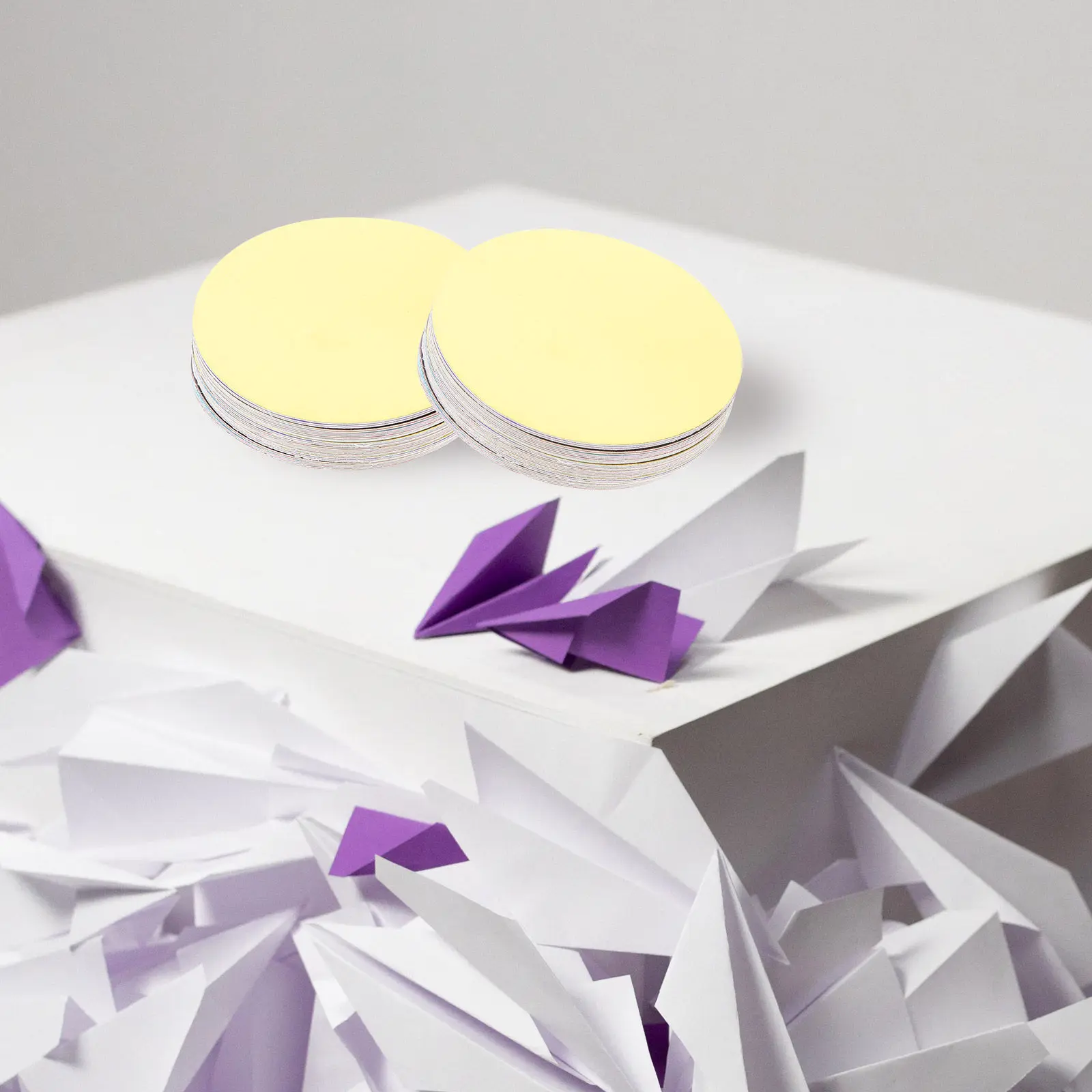 

30 Sheets Colorful Paper Cutting Kit Round Heart Shape Folding Paper DIY Origami Set for Children Parent Interaction Crafts