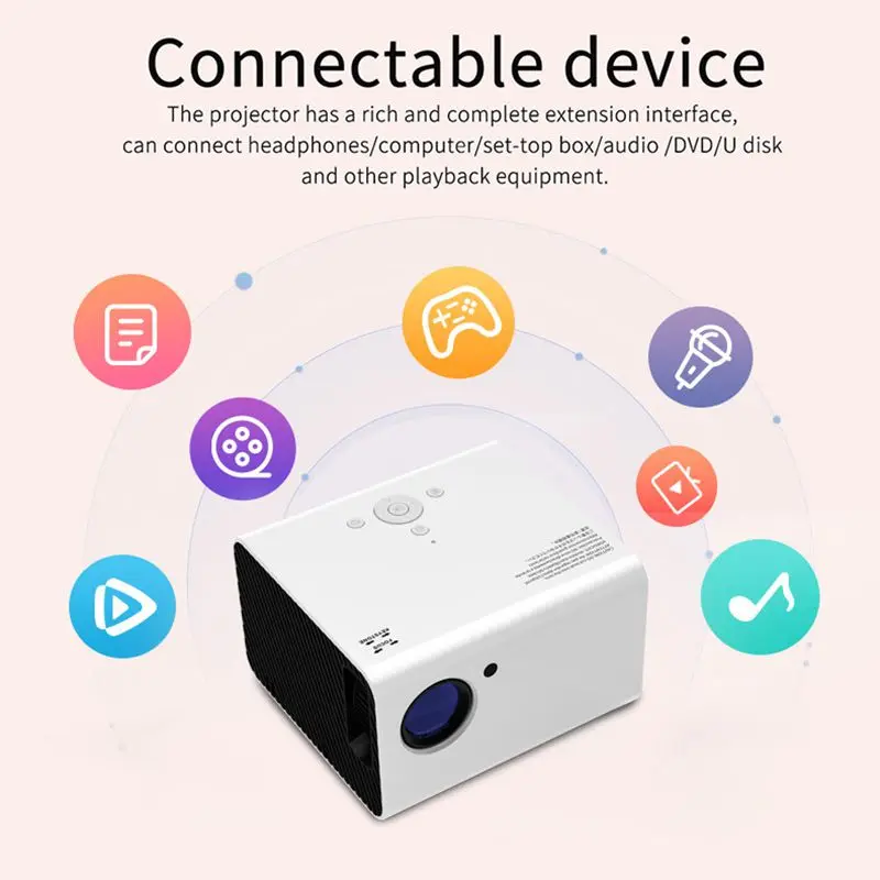 T10 4K Projector Full HD 1080P Brightness 700 ANSI Android 10.0 WiFi 6 Video Home Theater Projector Auto Focus