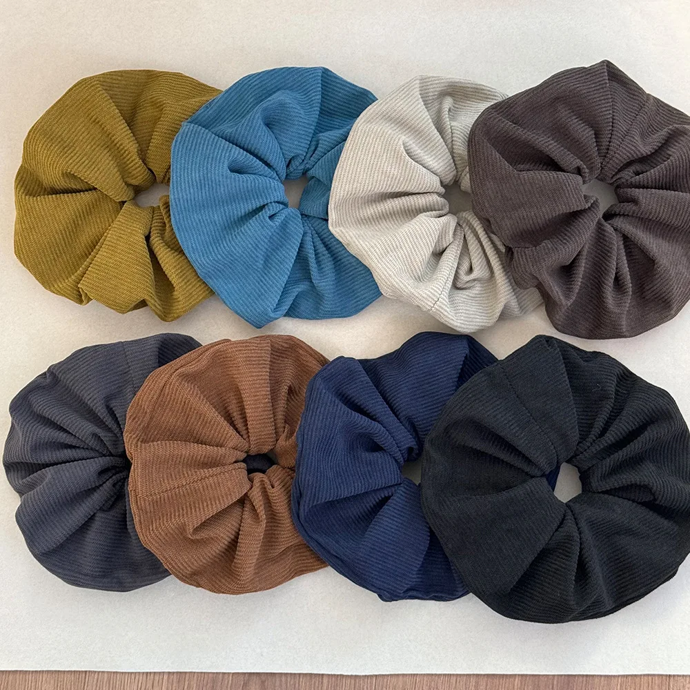 

Autumn winter large hair band For girl women 2025 new rubber accessories elastic korean scrunchies kpop adults leading fashion