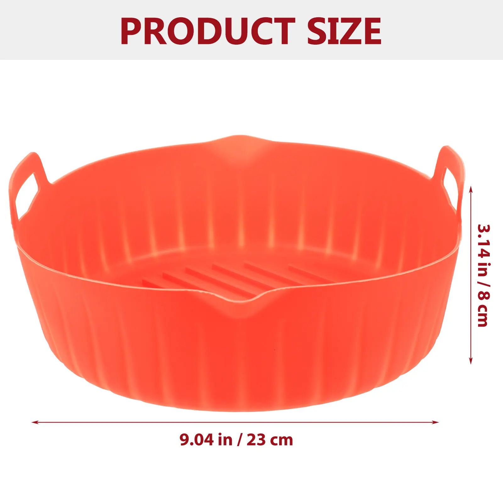 Air Fryer Silicone Pot Round Non-Stick Heat Resistant Baking Pan for Oven Steamer Microwave Reusable Silicone Liner Air Fryer