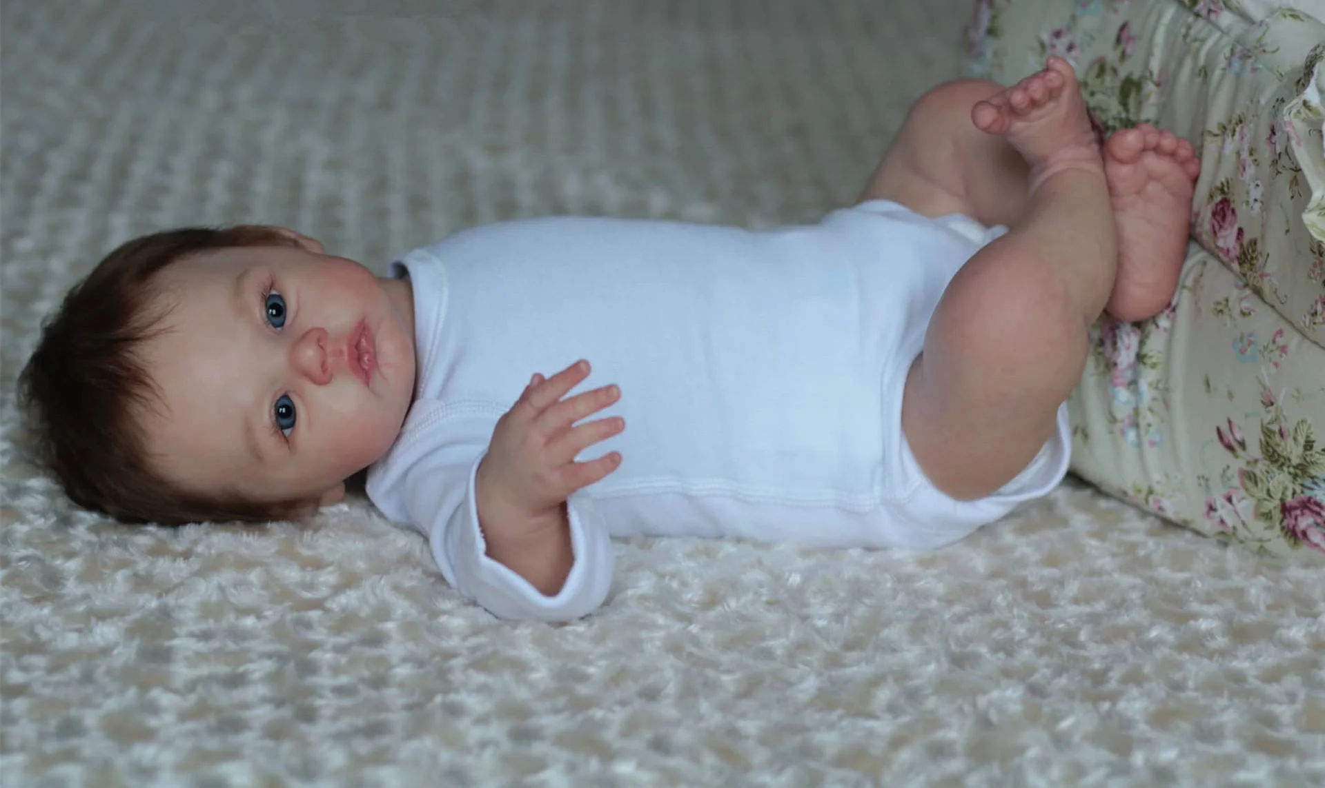 New Born Free Living Dead Wigs Dammit Lolita Full Body Black Boneca Reborn Silicone Doll Baby Real Doll for Kids