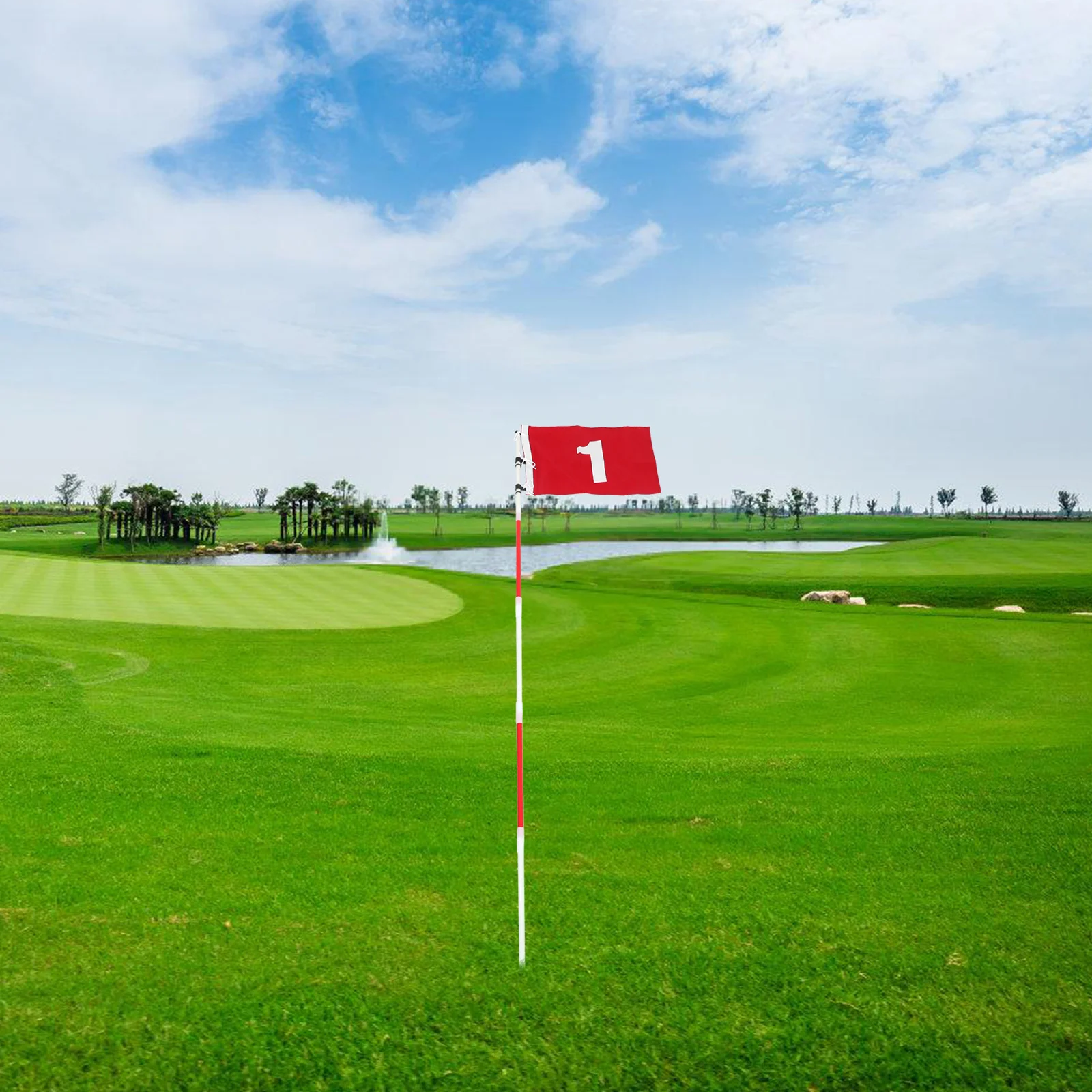 

1 Set Flagstick Cup Set Portable Mini Practice Flags Hole Cup Durable Training Equipment For Backyard Driving Range Putting