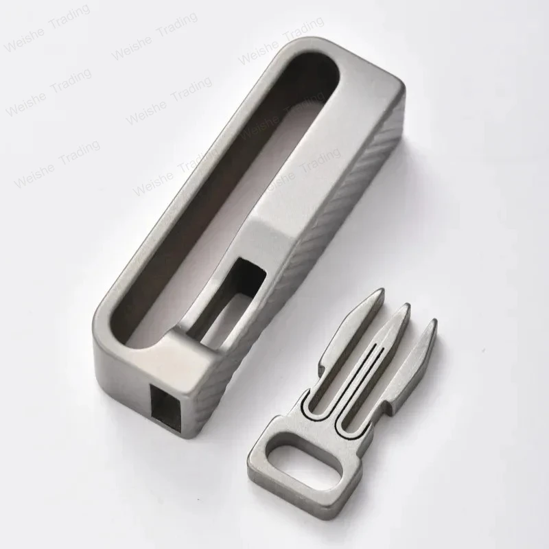 

Titanium Alloy Quick Release Key Ring Keychain Belt Buckle Multi -Tools