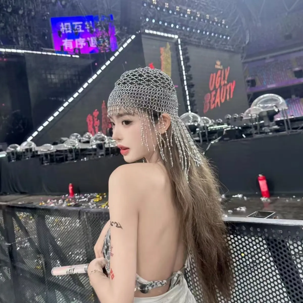 เครื่องประดับศีรษะสำหรับผู้หญิง ชุดเต้นระบำหน้าท้องแบบประดับลูกปัด หมวกคลุมศีรษะ เครื่องประดับผม สำหรับงานปาร์ตี้ งานแต่งงาน และการแสดง