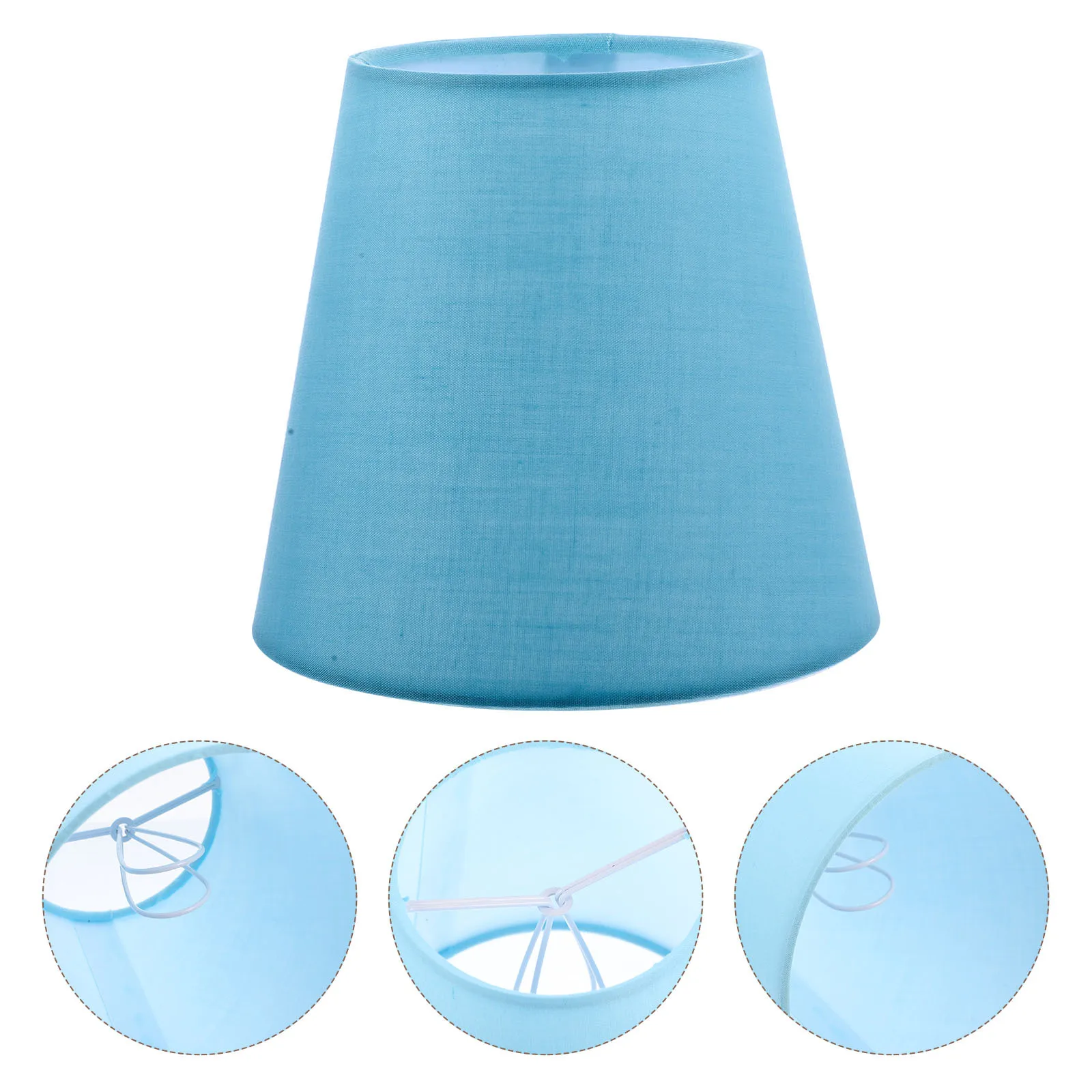 

Простой тканевый светло-голубой абажур, замена настольной напольной лампы, крышка бытового освещения, абажур настольной лампы