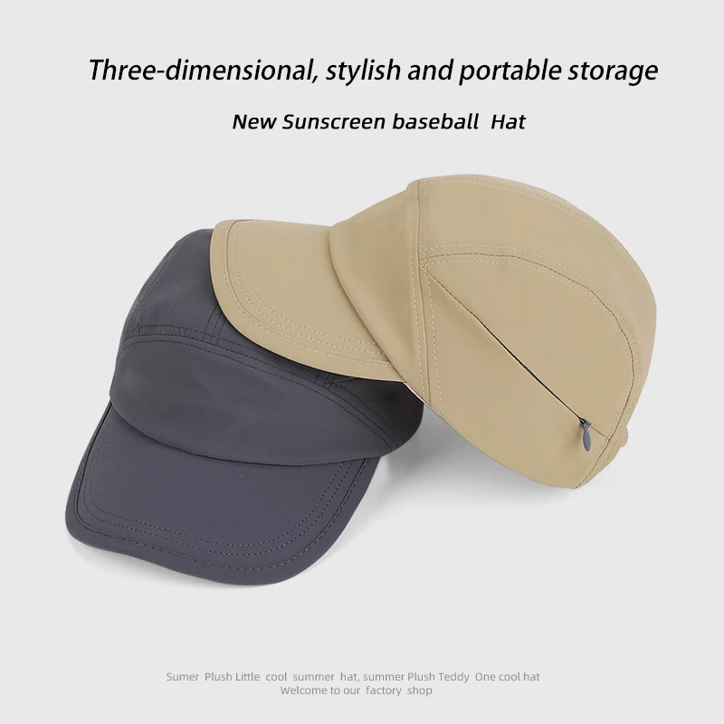 9274-Neuer Sommer-Outdoor-Sonnenhut für Damen zum Radfahren, Leichte Atmungsaktive Baseballkappe für Damen, Winddichter Surferhut mit Kordelzug – Detail 3