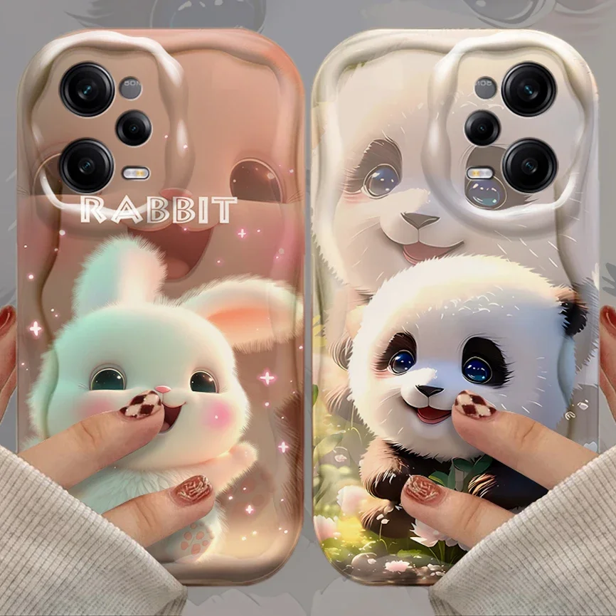 Soft Silicone Phone Case For Xiaomi Redmi 12 12C 12R 11A 13C 10 10C 10X 9 Power 9A 9C 9T 8 K70E K70 K60 K50 Pro Lucky Rabbit Dog