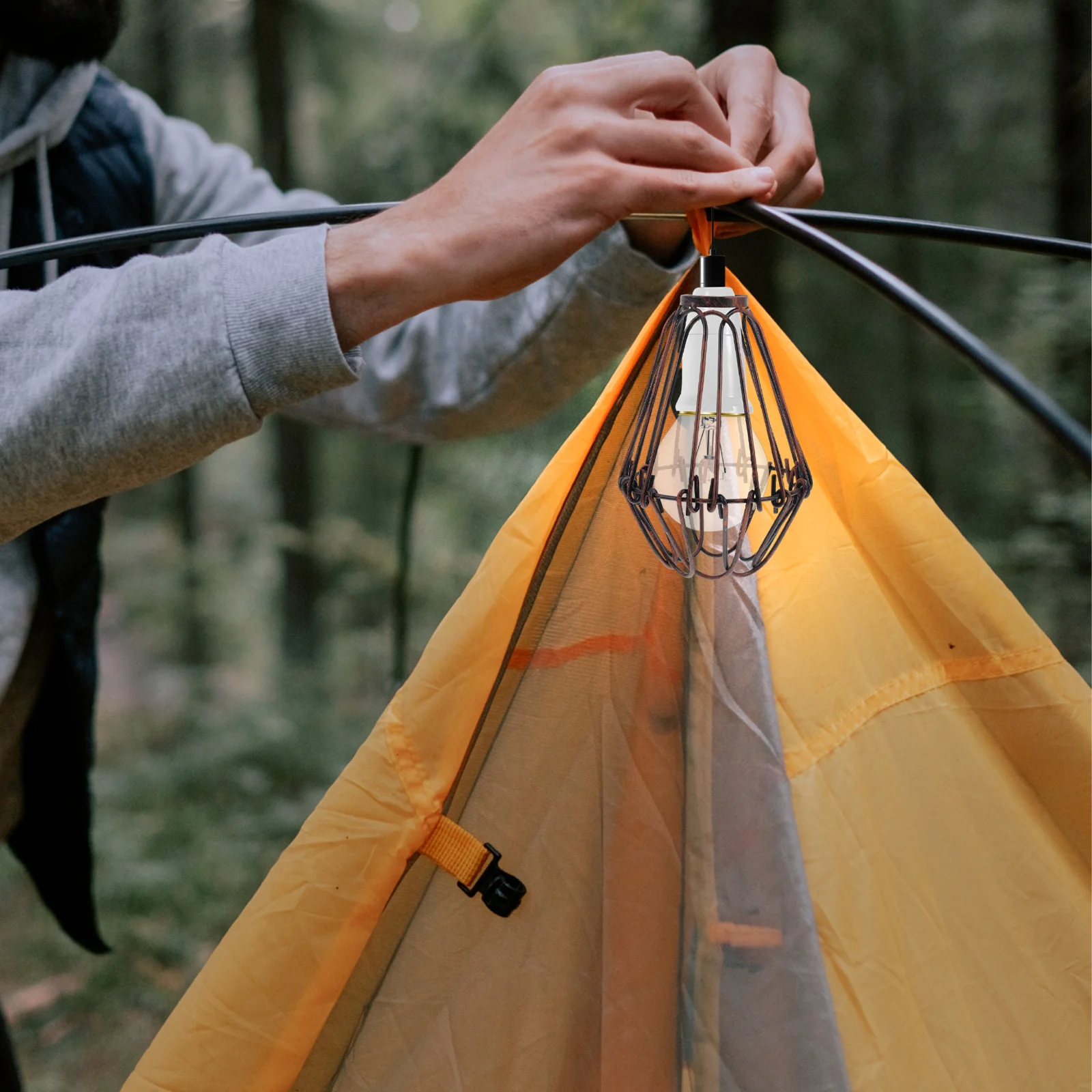 

1pc Vintage Lamp Shade Iron Wire Pendant Light Cover For Ceiling Fan Floor Table Lamps Industrial Home Decor Outdoor Lighting