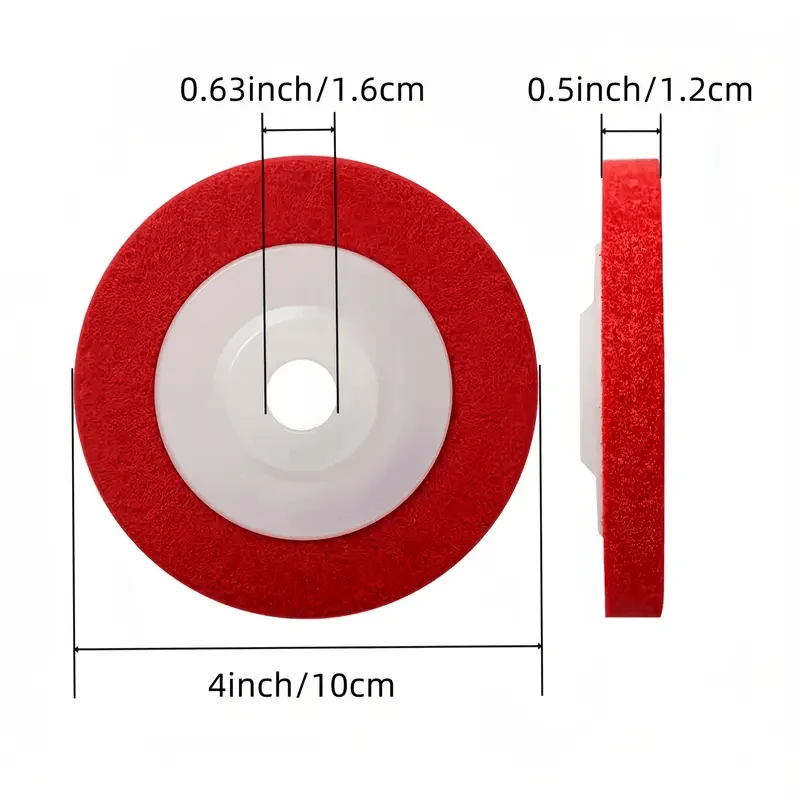 5pcs 4-inch Nylon Wheel Fiber Grinding Pad 7P/9P Polishing Buffing Disc for Metal Removal, Wood Crafts Cleaning