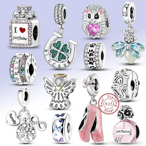 Charm Sıcak Satış 925 Gümüş Orijinal Charms Boncuk Fit Kolye Charm Bilezik Dangle Kadınlar için DIY Güzel Takı Yapımı