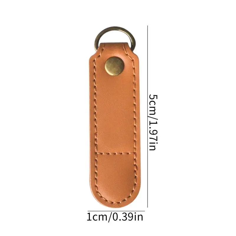 SIM Card Storage Bag PU Leather SIM Card Cell Phone Eject Pin Slots Container Pocket With O-Ring Mini SIM Card Storage Case Gift