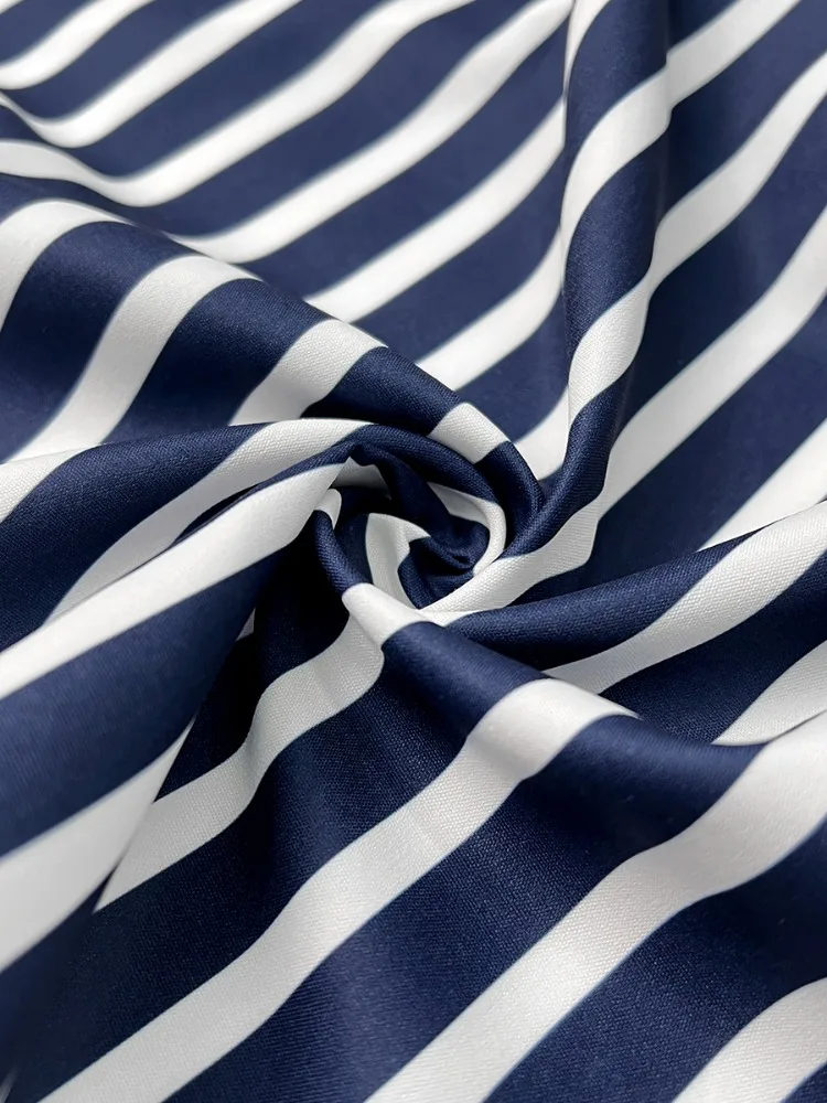 Yeezzi Damenmode Blau-weiße, kontrastfarbene, gestreifte Reversblusen 2026 Neu Langarm Lose Büro- und Arbeits-Hemden – Detail 11