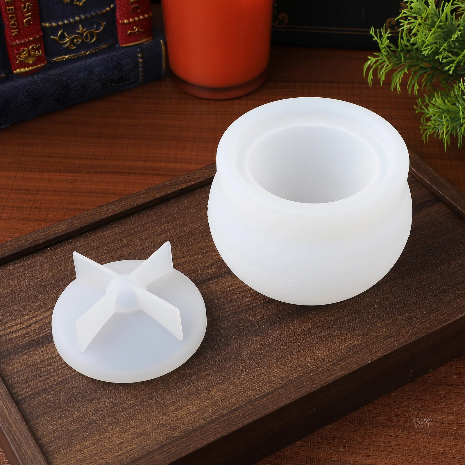

Silicone Resin Jar Mold with Lid Epoxy Casting Molds Storage Box Container Jars Silicone Molds for Resin Jewelry Accessories
