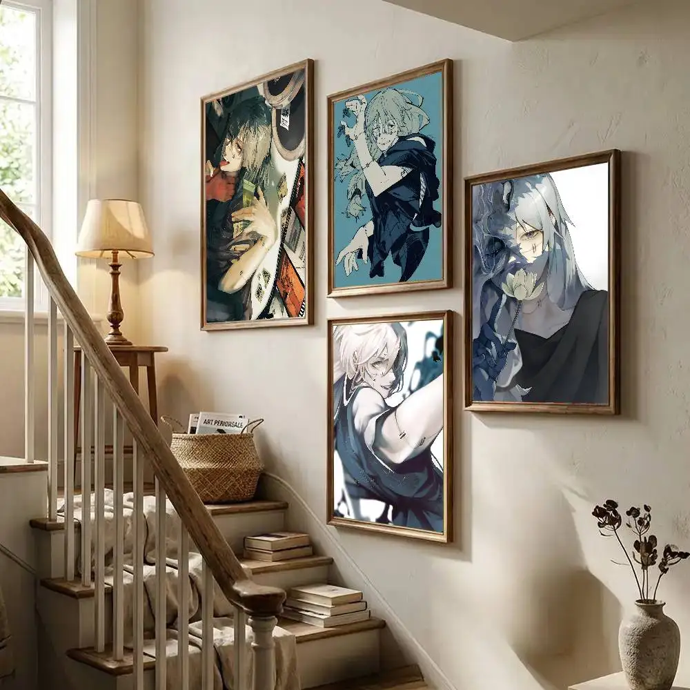 Anime J-Jujutsu Kaisen Mahito Poster Art With Prints Home Bedroom Living Room Decoration Gift