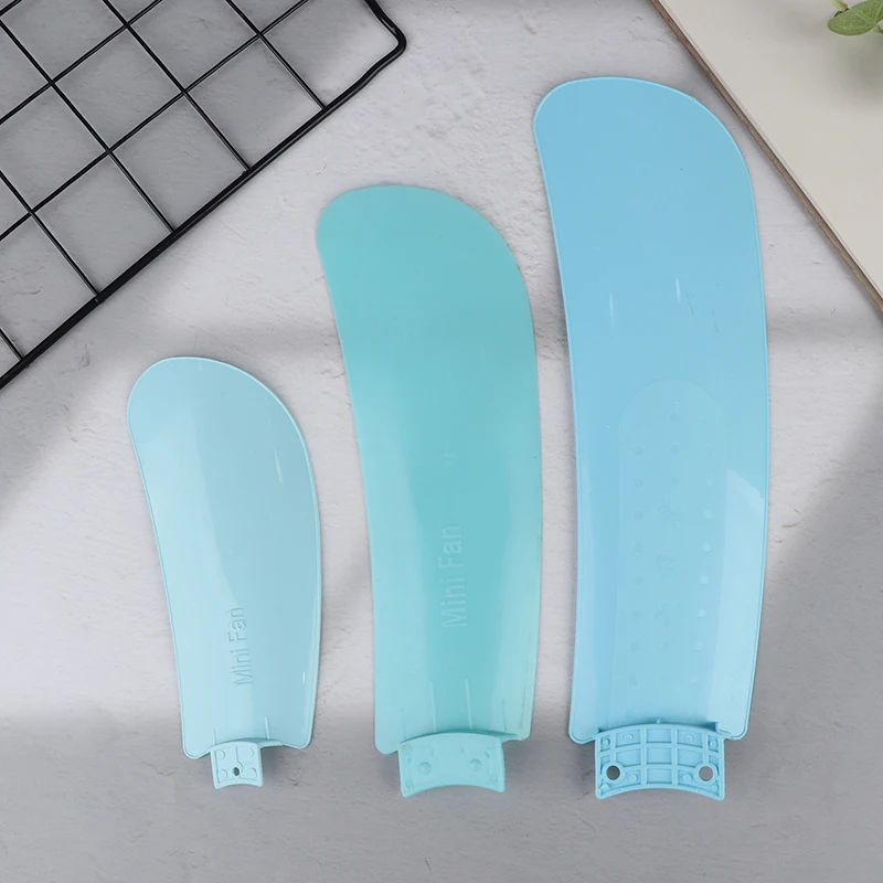 5 peças 17.5/25/29.5cm lâminas de ventilador de plástico lâmina de substituição de inserção direta universal plástico pequena folha de ventilador acessórios diy