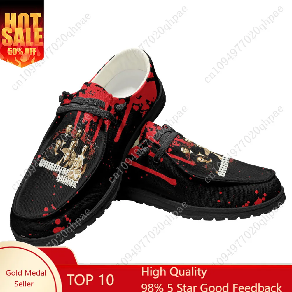 

Criminal Minds Casual Shoes Flat Shoe Men Woman Breathable Casual Indoor Outdoor Lightweight Footwear Couple Custom Made Shoe
