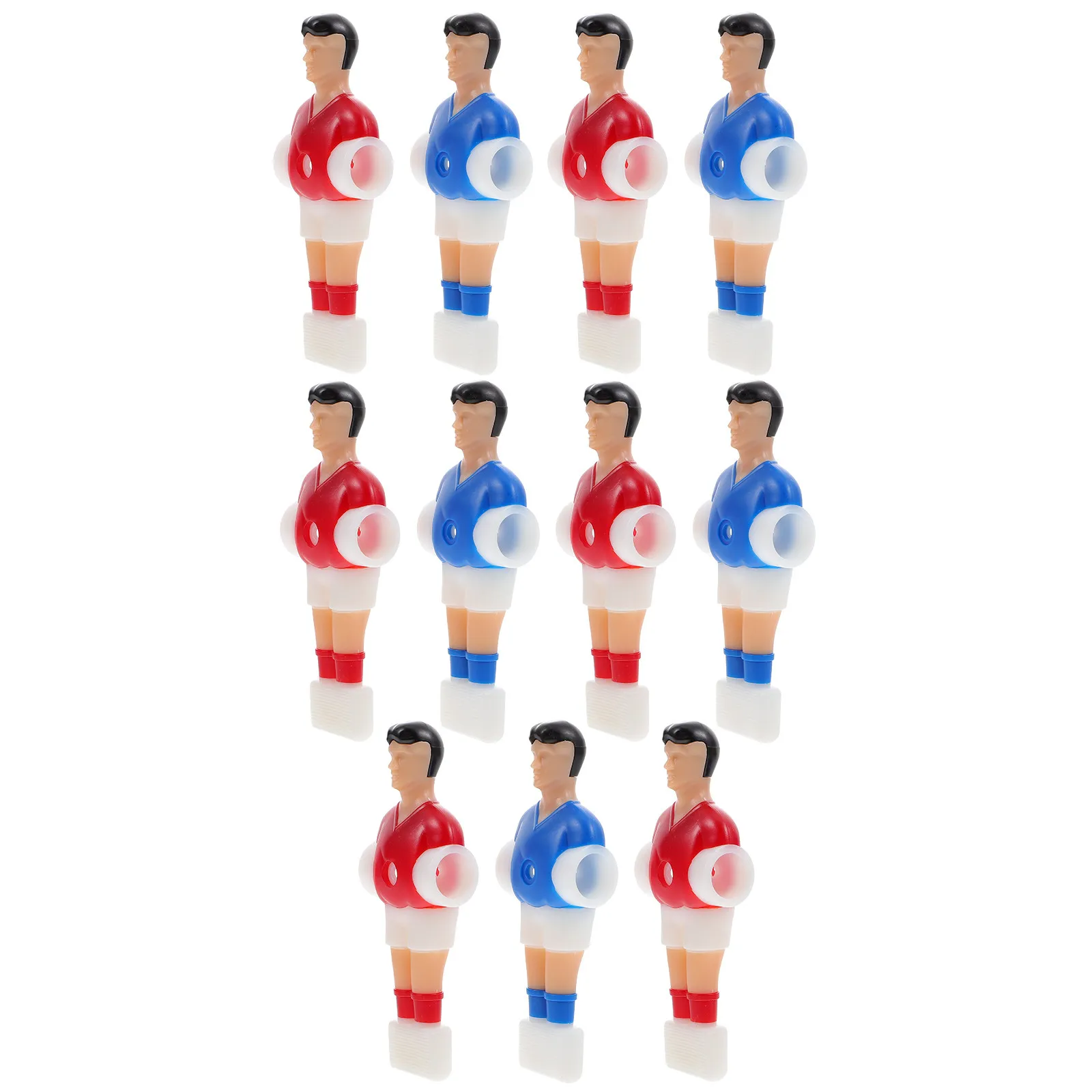

11Pcs Foosball Player Replacement Table Football Men Clear Color Printing Smooth Surface Football Table Accessory