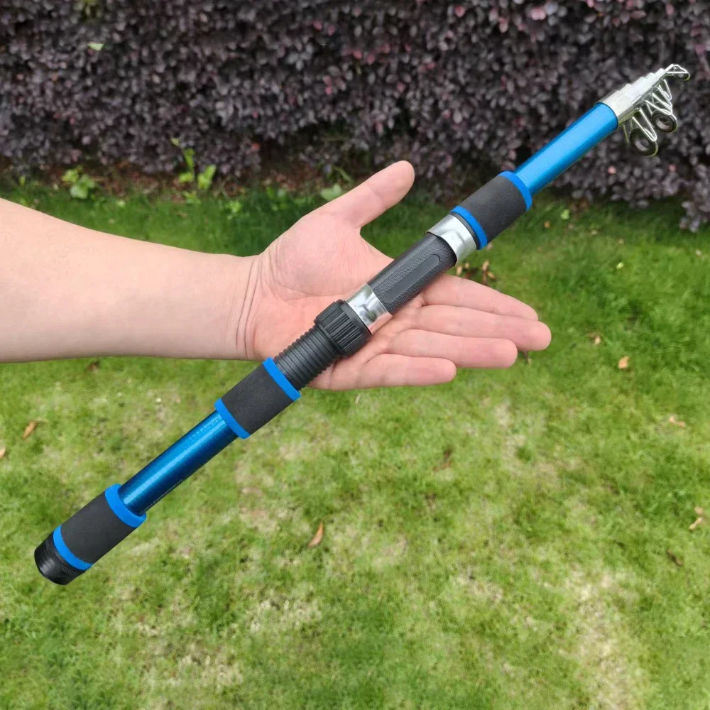 سانتا كينغ 1.8 متر 2.1 متر 2.4 متر تلسكوبي الصيد رود المحمولة الغزل الصيد قضبان أقطاب الصيد #5