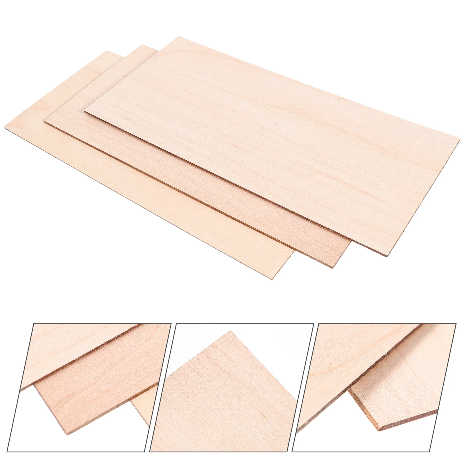 

3 Pcs Guitar Spacers Luthier Kit Parts Accessories Headplates Veneer Electric Wood Neck Shims for Maple Tools