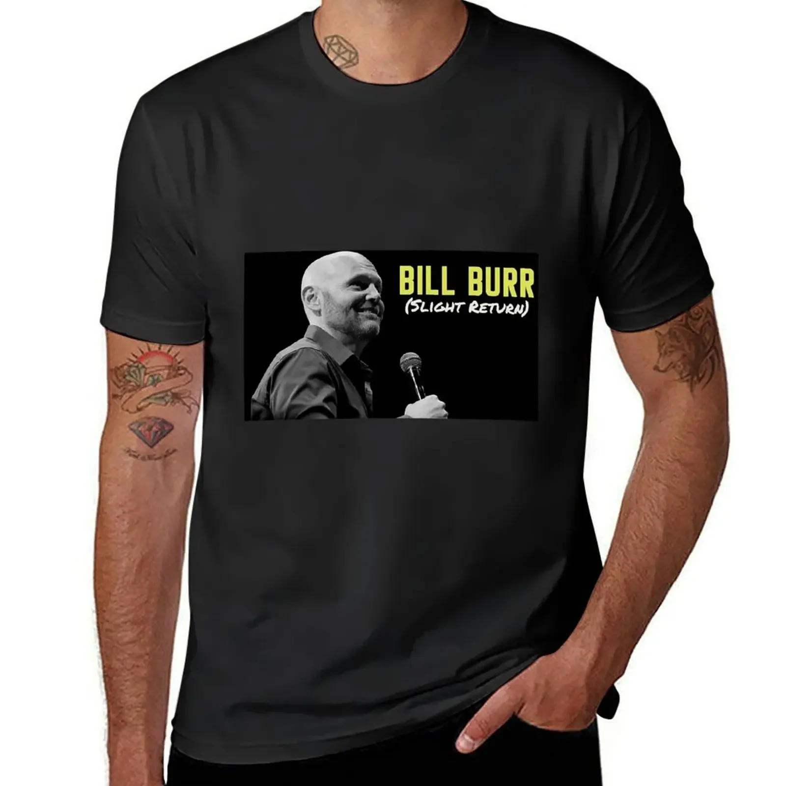 konser Bill Burr rame slight return T-Shirt cotton graphic tees boys whites summer clothes men clothes