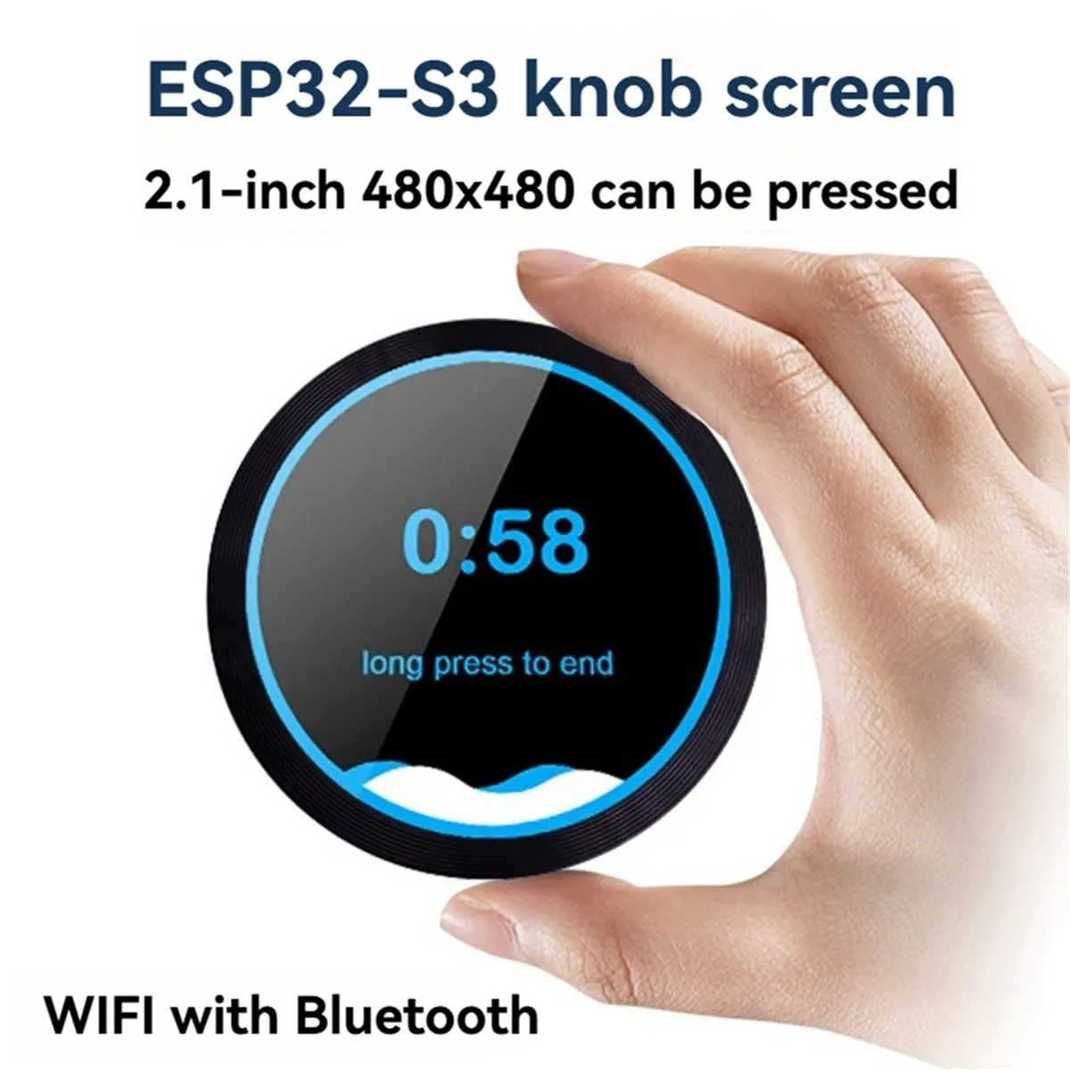 ESP32-S3 مجلس التنمية LVGL 2.1 بوصة شاشة دوارة الذكية LCD مقبض مفتاح العرض مع لوح مهايئ ل أ