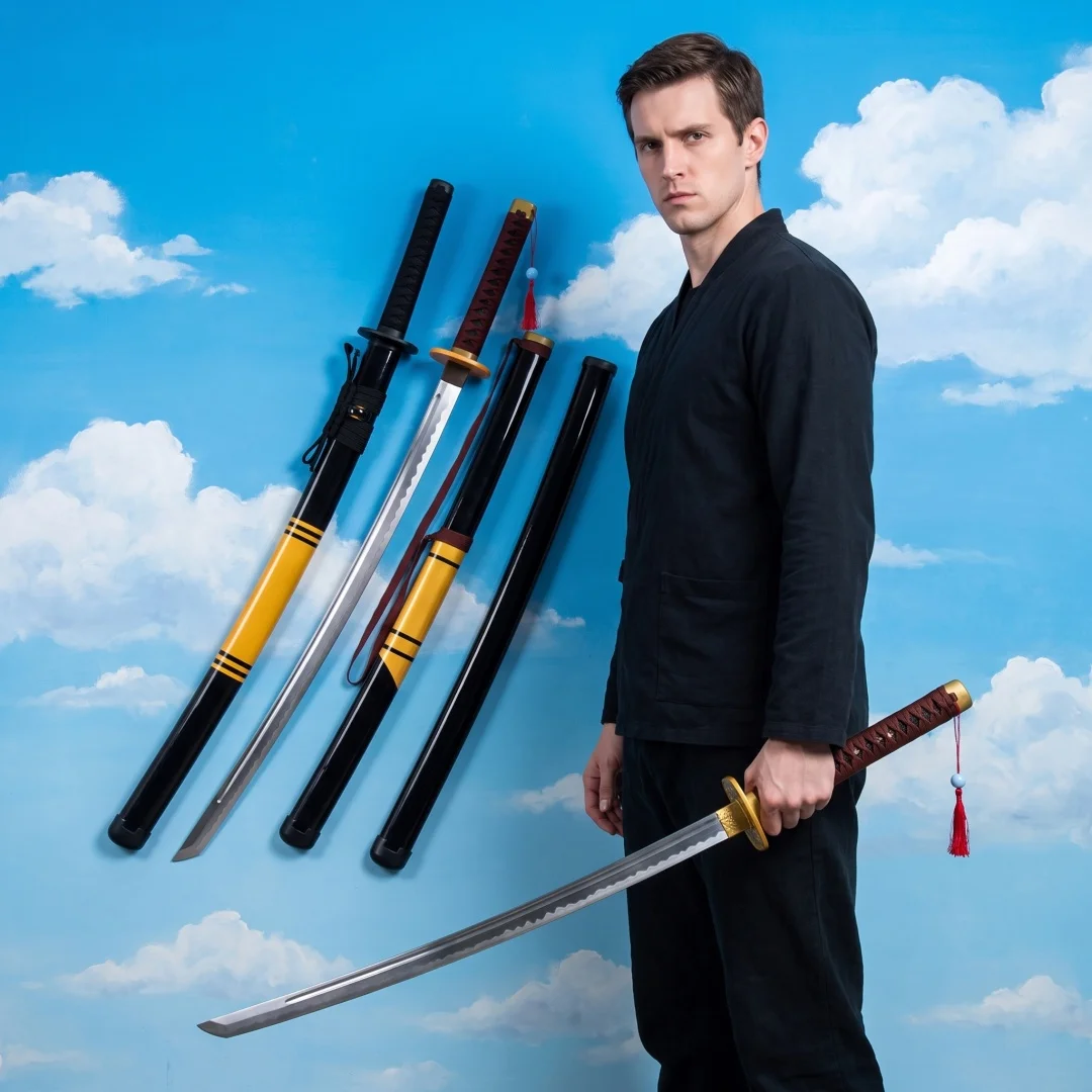 40inch That Time I Got Reincarnated Slime Tempest Rimuru Katana Anime Cosplay Prop Sword Knife Blade 1:1 Scale Wood Toy Gift