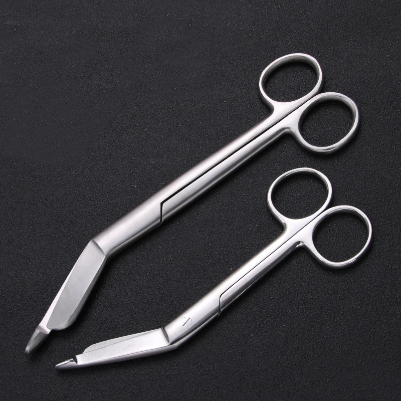 

Stainless steel plastic surgery tools straight elbow round head ophthalmic tissue scissors gauze scissors