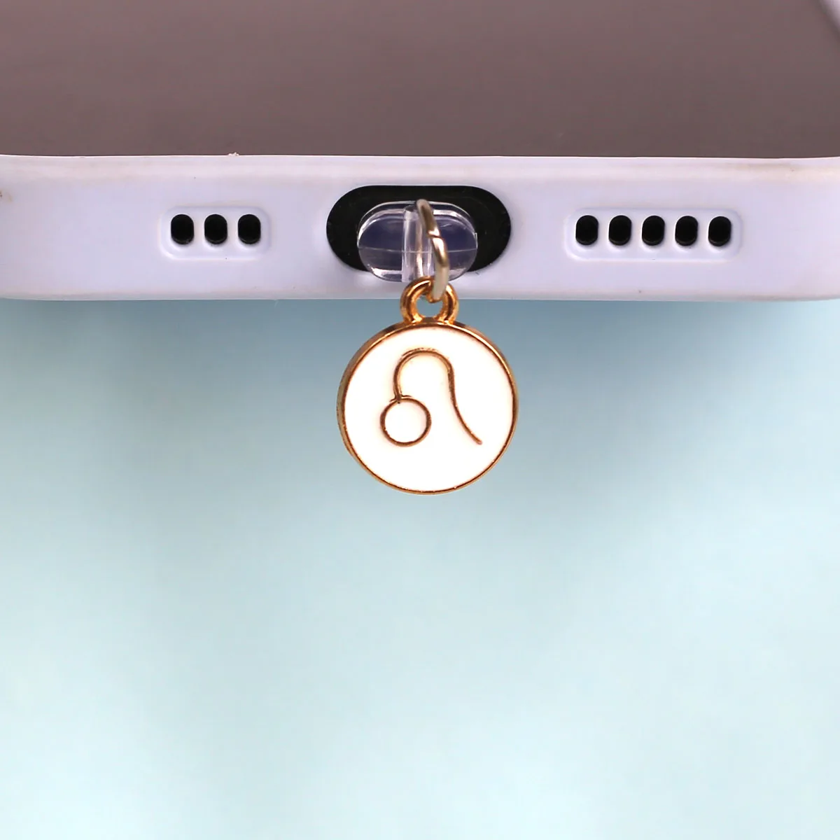 Handy-Staubschutz-Anhänger für die zwölf Sternzeichen, Handy-Zubehör-Dekoration für iPhone 5-14, Staubschutz-Anhänger – Detail 22