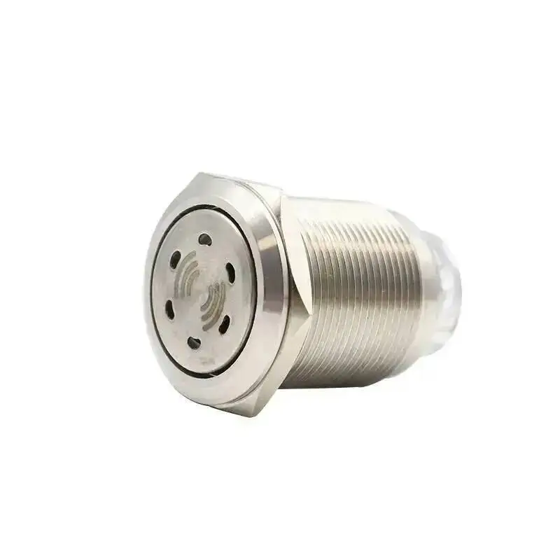 16mm 19mm 22mm Metal Buzzer Button High Decibel DB Stainless Steel Sound And Light Alarm Intermittent Flash 12-24V