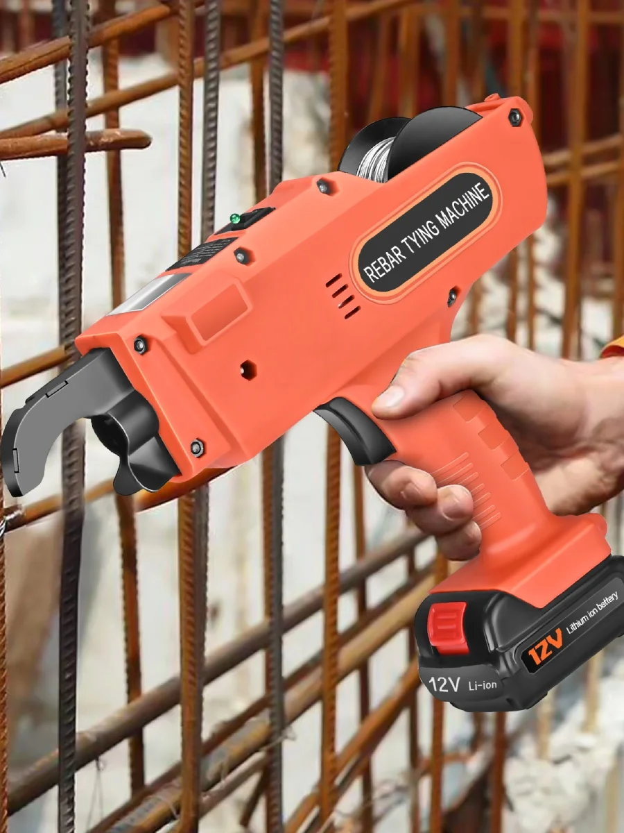 8mm-34mm Wapening Tier Bindmachine12V Automatische Wapening Binden Met Batterij Draad Tang Elektrische Bindmachine - afbeelding 2