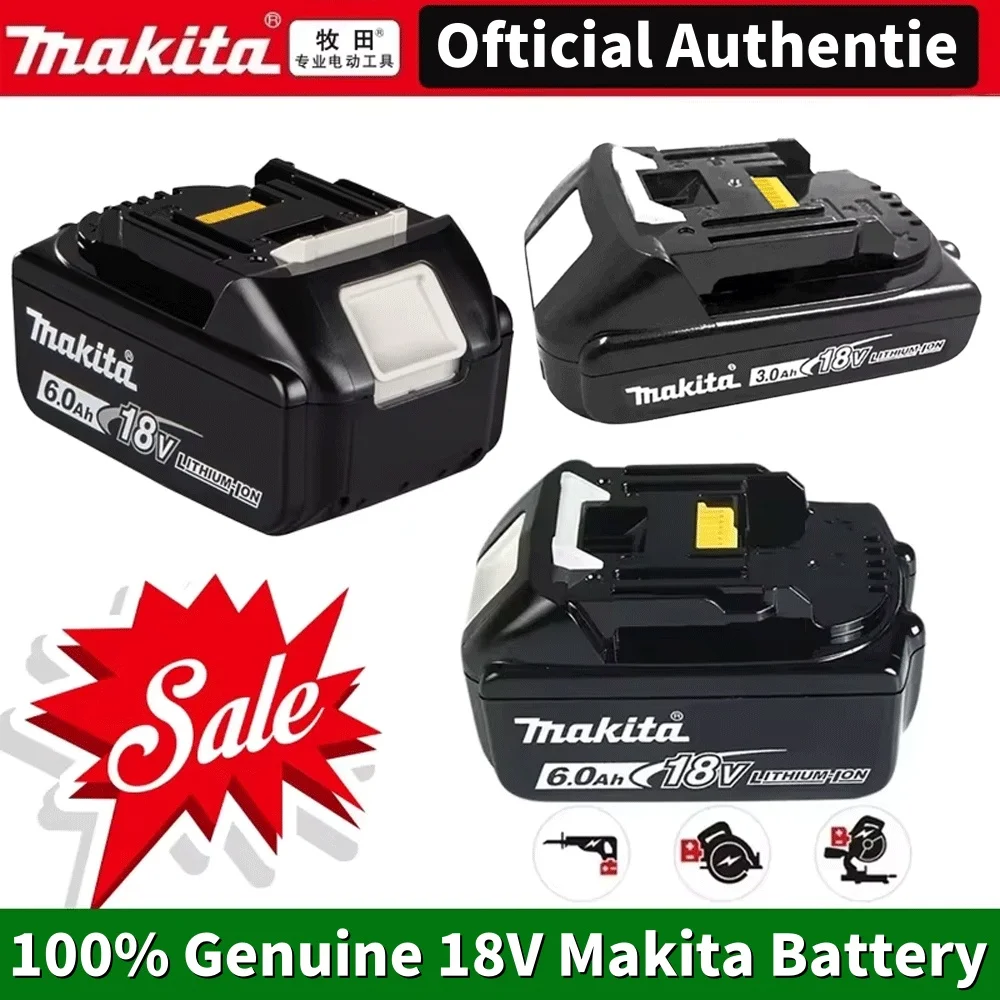 

Original Makita 6Ah/5Ah/3Ah for Makita 18V Battery BL1830B BL1850B BL1850 BL1840 BL1860 BL1815 Replacement Lithium 9Ah Battery