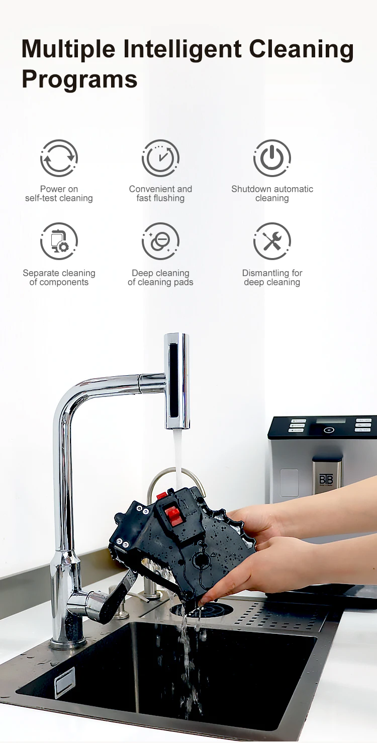 BTB  Espresso Coffee Maker Automatic Cleaning Hidden Bean tank Grinding Adjustable Simple Operation