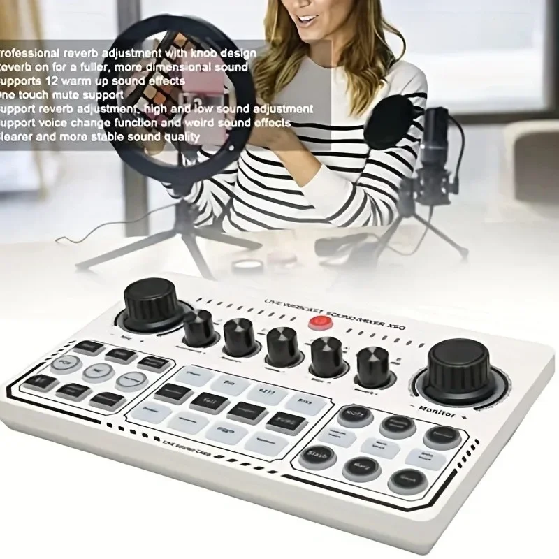 

Sound Board for Phone PC Computer DJ Music Studio Mixer for Live Streaming