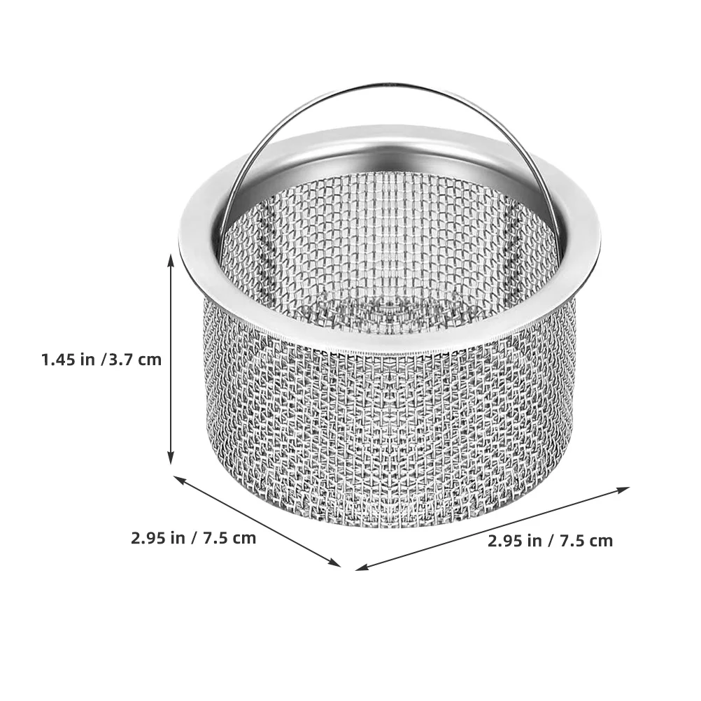 

10 шт., сливной фильтр для кухонной раковины из нержавеющей стали, металлический фильтр для раковины для подрязнений, ловушка для волос, прочный и ржавчина